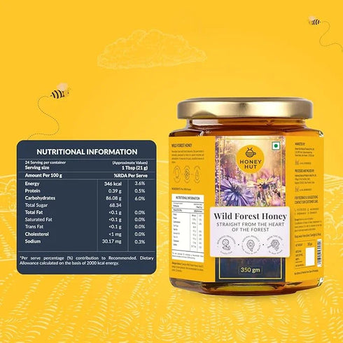 Honey Hut Raw Wild Forest Honey