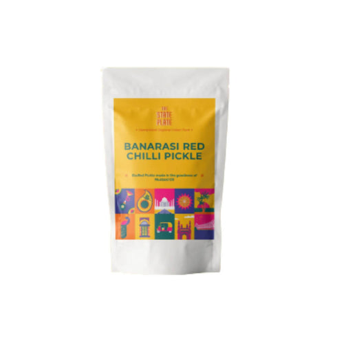 The State Plate Banarasi Stuffed Red Chilli Pickle