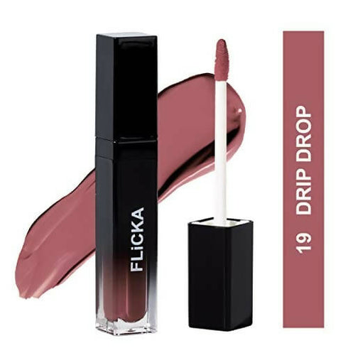 FLiCKA Set and Attack Liquid Matte Lipstick 19 Dip Drop | Nude