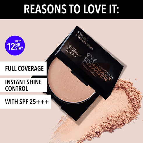 Blue Heaven Oil Control Compact Powder Matte Finish SPF 25 PA+++ Caramel