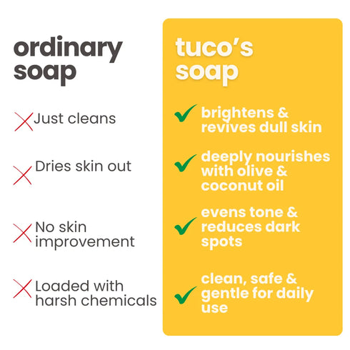 Tuco bye dull skin handmade soap