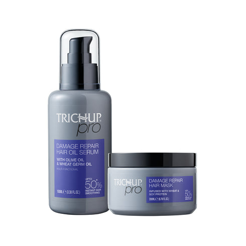 Vasuestore Trichup Pro Damage Repair & Instant Smoothing Hair Care Combo Oil Serum