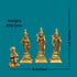 Tamas Brass Ramdarbar Ram Sita Laxman & Hanuman Statue/Idol
