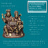 Tamas Brass Handcrafted Shiv Parivar Murti Statue / Idol with Antique Finish (Golden & Brown) (Pack of 1)