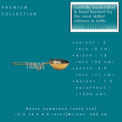 Tamas Brass hammered tadka pan|
