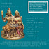 Tamas Brass Handcrafted Shiv Parivar Family Murti Statue/ Idol with Antique Finish ( Golden) (Pack of 1)