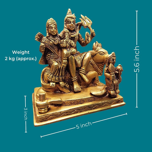 Tamas Brass Shiv Parivar Statue