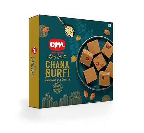 Om Sweets & Snacks | Chana Dry Fruit Burfi