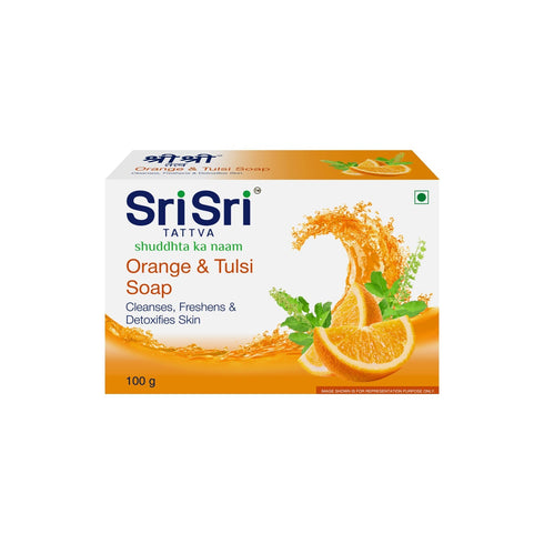 Sri Sri Tattva Orange & Tulsi Soap100g