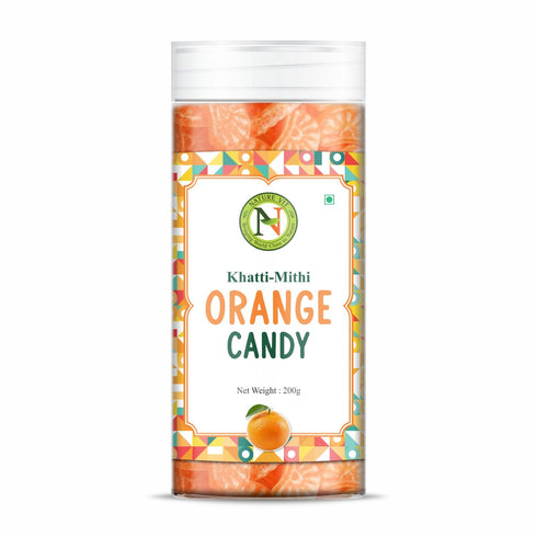 NatureVit Orange Candy Khatti Mithi Narangi Goli | Nostalgic Sweet & Tangy Treat