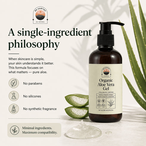 Organic Aloe Vera Deep Hydration & Soothing Gel
