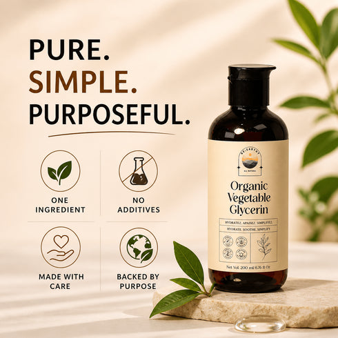 Organic Vegetable Glycerin for Skin, Hair & DIY Skincare