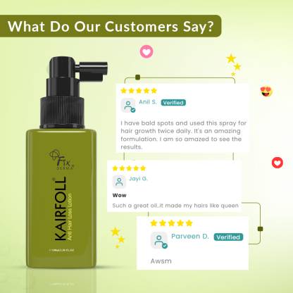 Fixderma Kairfoll Anti Hair Loss Lotion