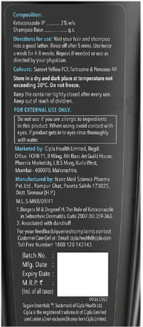 2% Keto conazole Anti Dandruff Shampoo-100 ml