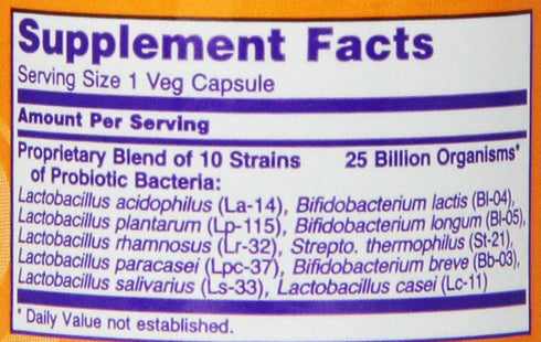 Style Make Now Foods Probiotic 10 25 Billion