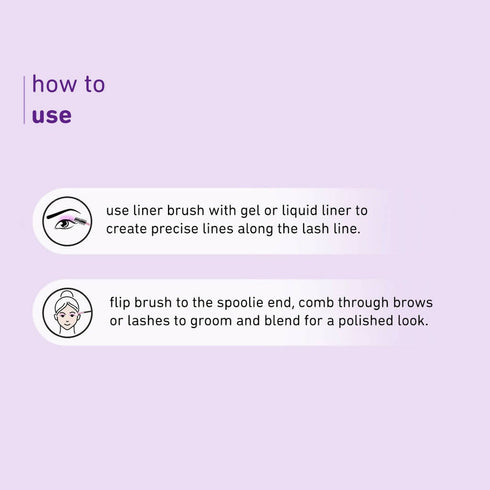 Plum Soft Blend Liner & Spoolie Brush Easy Pickup 06