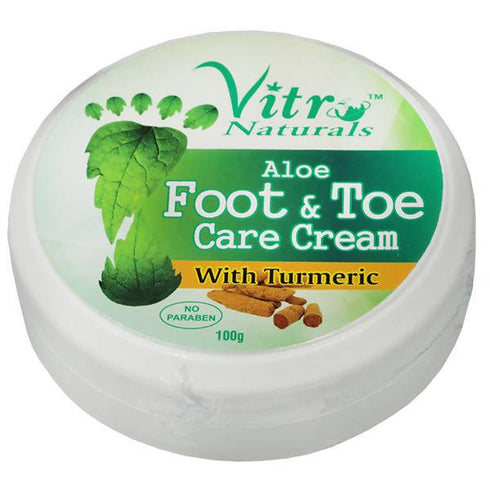 Vitro Naturals Aloe Foot & Toe Care Cream With Turmeric