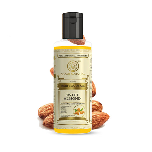 Khadi Naturals Sweet Almond Oil,bottle of 100 ml Oil