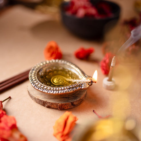 Samskara Home Anit Brass Diya