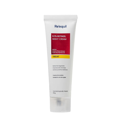 Re'equil 0.1% Retinol Night Cream for Wrinkles and Skin Tightening 30g