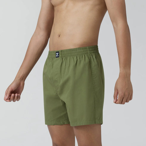 XYXX Pace Cotton Boxer Army Green