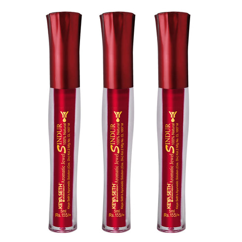 Keya Seth Aromatherapy Aromatic 100% Natural Liquid Sindoor (Maroon)