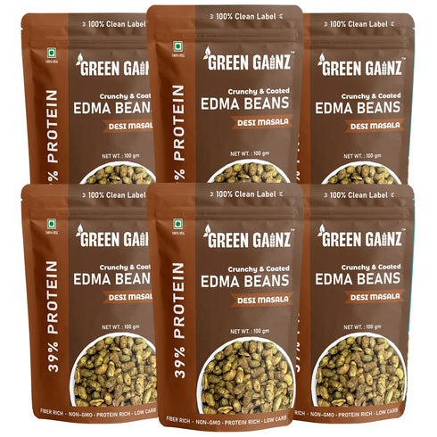 Green Gainz Edamame Desi Masala (Pack of 6)
