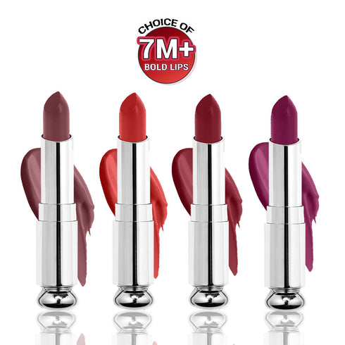 Moraze Cosmetics 3 Ultra Soft Matte Lipstick Kit Free Waterproof Eyeliner