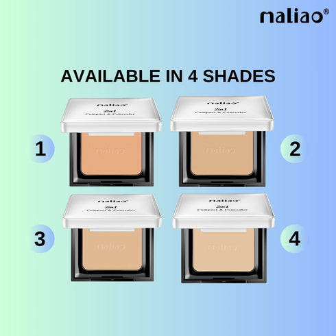 Maliao 2 in 1 Compact & Concealer