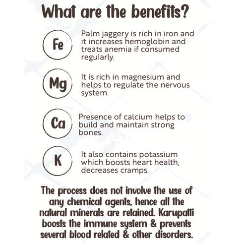 The Divine Foods 100 % Pure Natural and Unrefined Palm Jaggery