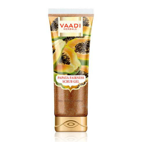 Vaadi Herbals Papaya Fairness Scrub Gel With Honey & Saffron