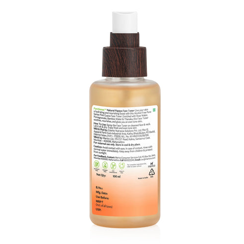 PureSense Natural Papaya Face Toner | From the makers of Parachute Advansed