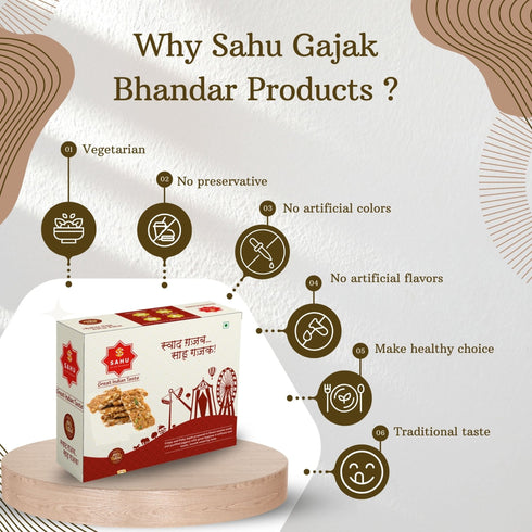 Sahu Gajak Bhandar Peanut Chikki