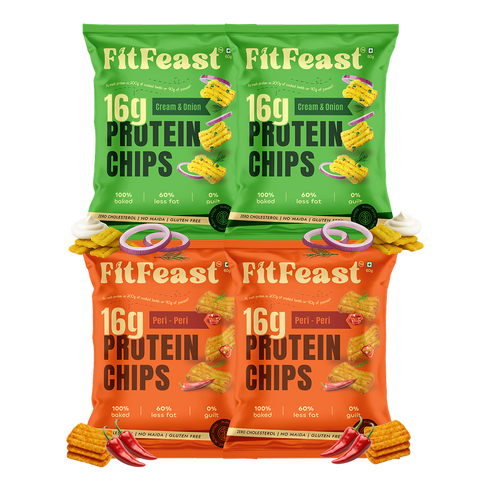 Fitfeast Protein Chips Assorted x4