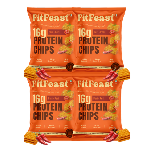 Fitfeast Protein Chips Peri Peri x 4