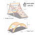 Ariro Toys Pikler Triangle and Pikler Arch - Semi Colored