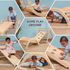 Ariro Toys Pikler Triangle and Pikler Arch - Semi Colored