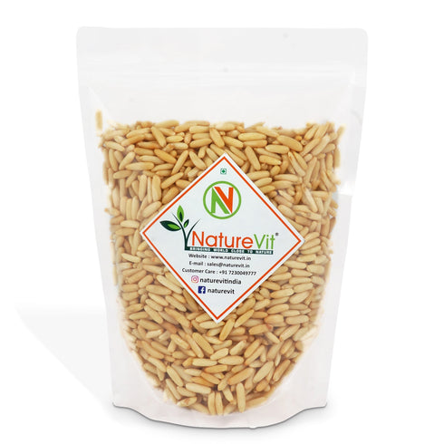 NatureVit Pine Nuts Kernels Premium Chilgoza Giri| Shell-Free & Jumbo Size