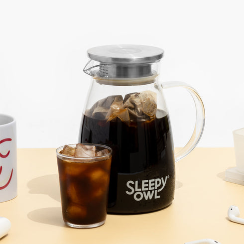 Sleepy Owl Coffee Pitcher