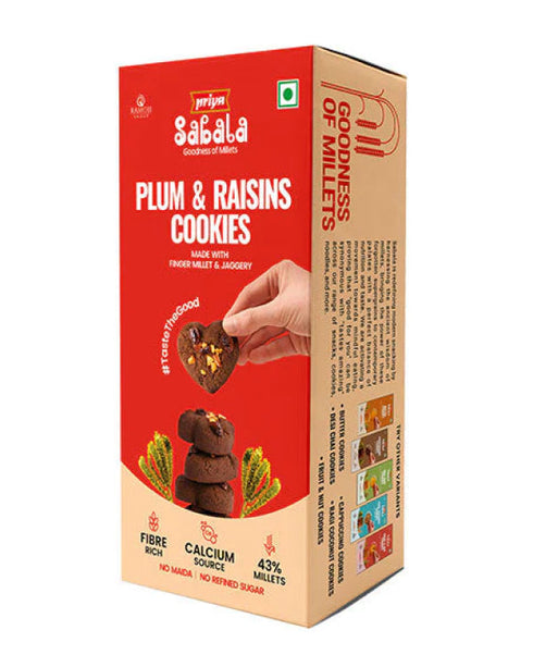 Sabala Millets Plum & Raisins Millet Cookies