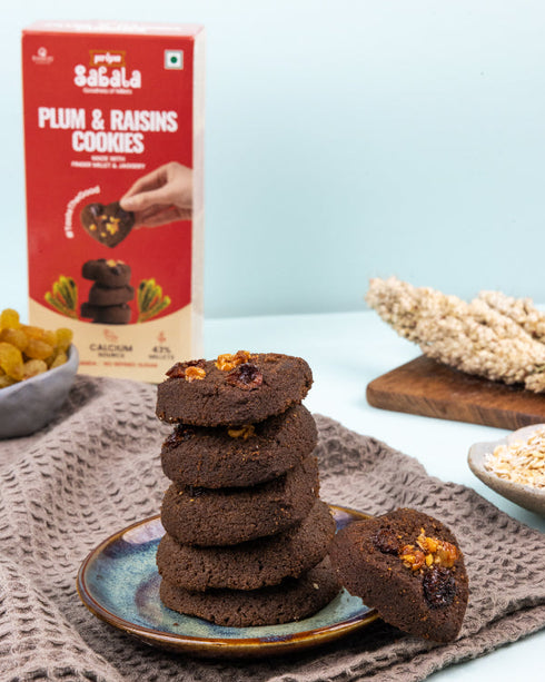 Sabala Millets Plum & Raisins Millet Cookies