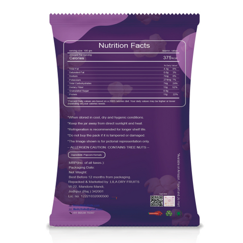 Lila Dry Fruits Popcorn Kernels