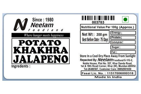 Neelam Foodland Potato Khakhra Jalapeno
