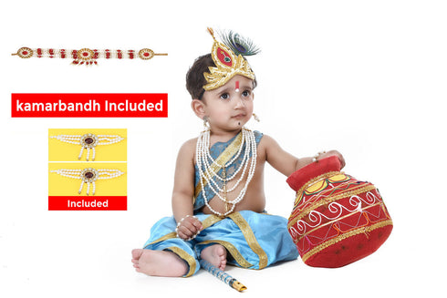 Raj Fancy Dresses Baby Krishna Full| Ferozi Dress for Janmashtami