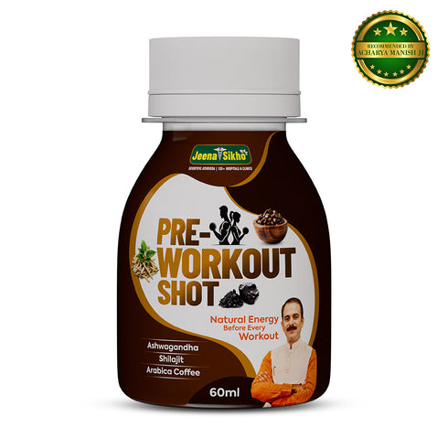 Jeena Sikho Pre Workout Shot Ayurvedic Energy and Stamina Support
