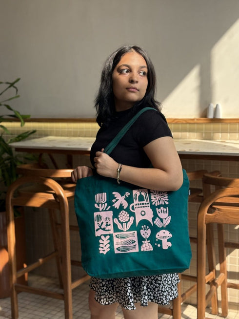 Ecoright Symphony Large Zipper Tote Bag
