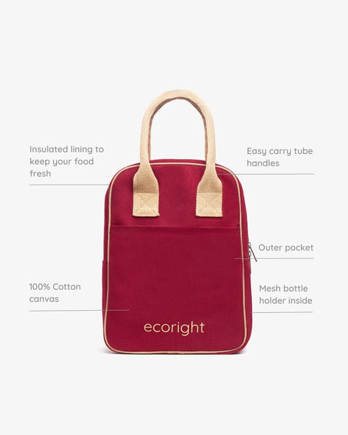 Ecoright Maroon & Beige