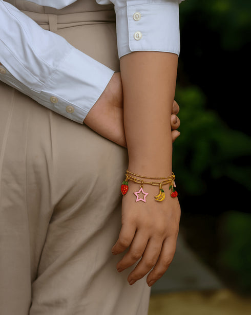 Ecoright Sweet Spot | Demi Fine Jewellery | 18k Gold Plated Charm Bracelet