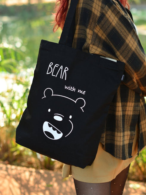 Ecoright Bear With Me Zipper Tote Bag