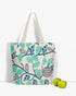 Ecoright Sparrow Love (Natural) Large Zipper Tote Bag